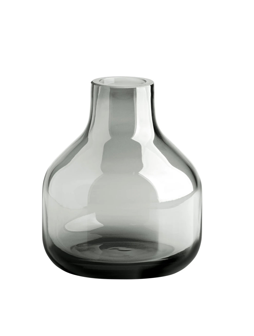 Vase en verre Beau Mini Bottle 5h - Fumée
